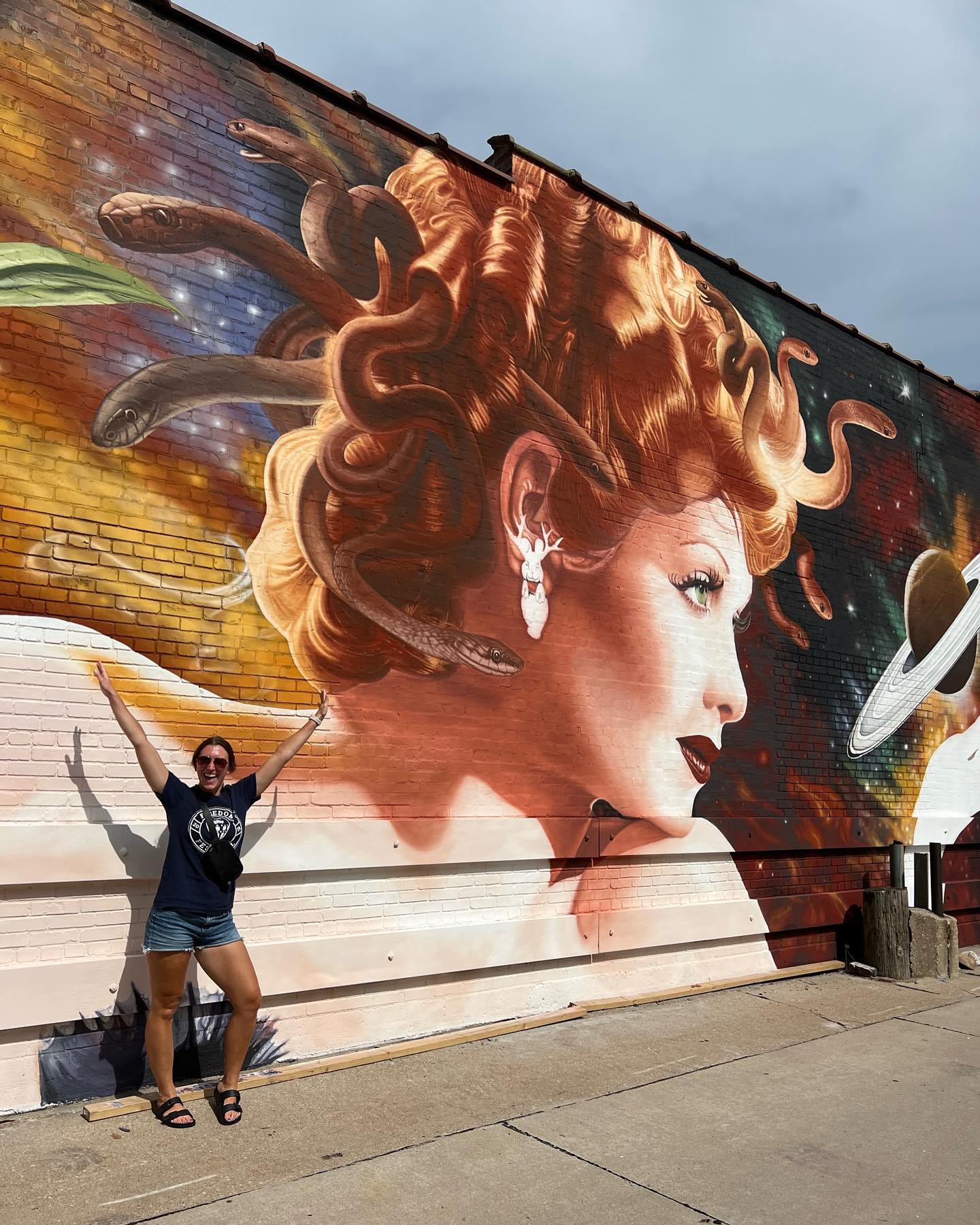 Lucille Ball mural by artist @scott_takes_underground in Kingston Village 🤩👏