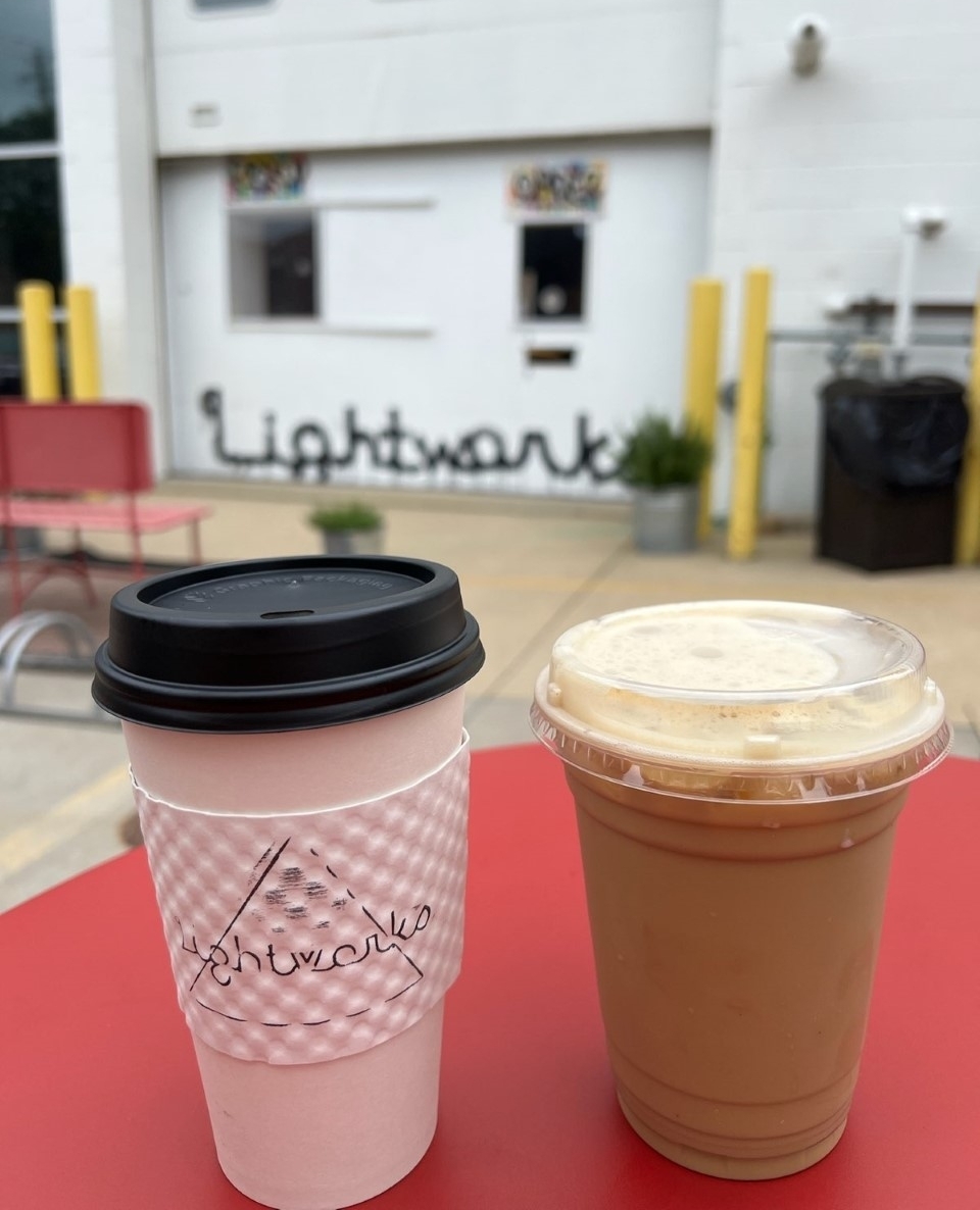 But first, coffee! ☕️ Begin your day with a brew-tiful beverage @lightworkscafe