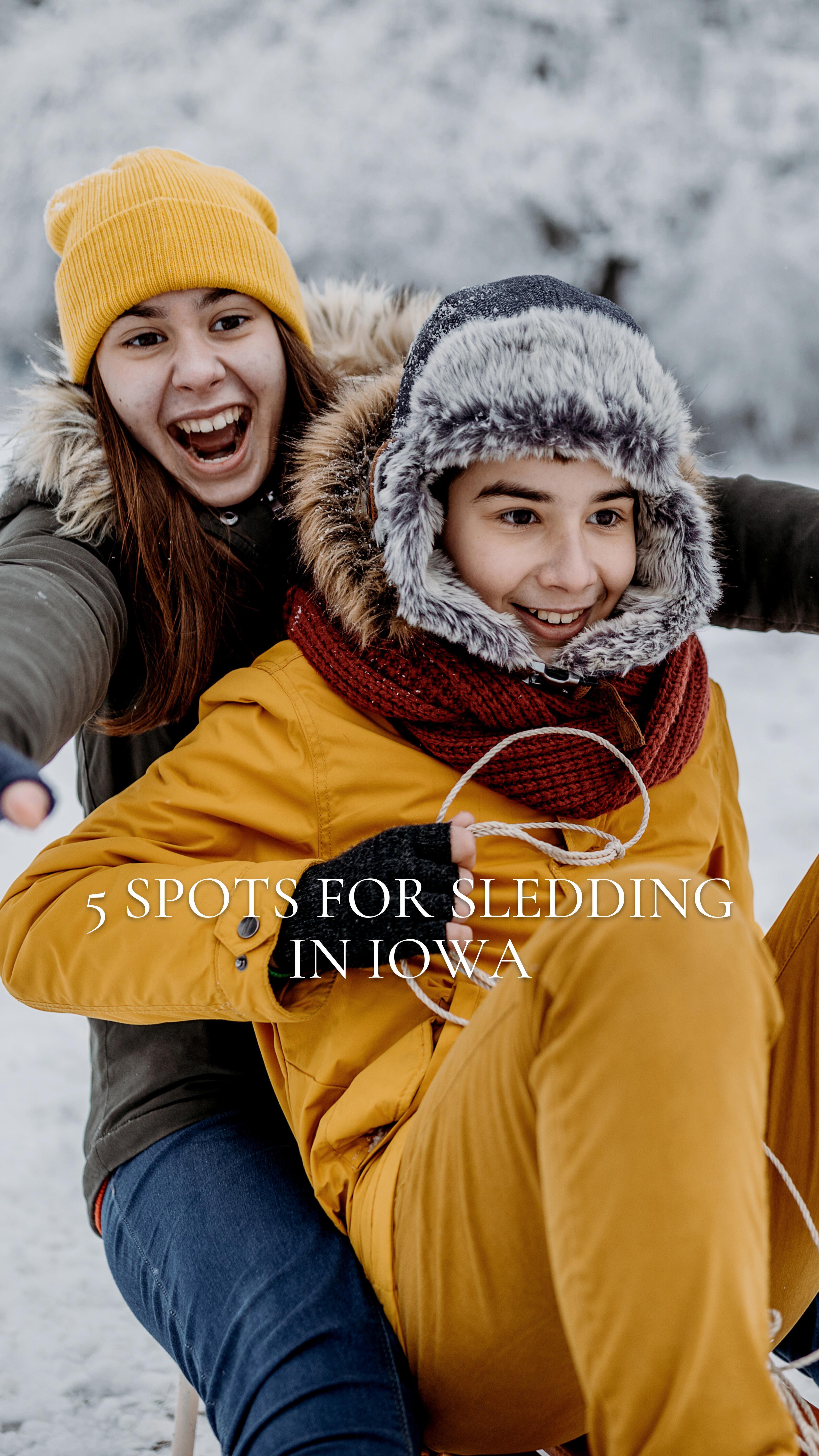 5 Spots for Sledding in Iowa 🛷 Now that winter is only 3 weeks away, it is the perfect time to dust off our sleds and warm them up for the hottest spots for sledding in Iowa! Click the link in our bio for the full article!